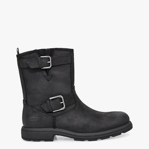 Ugg Biltmore Moto Men All-Weather Boots Black (1934QBIDJ)